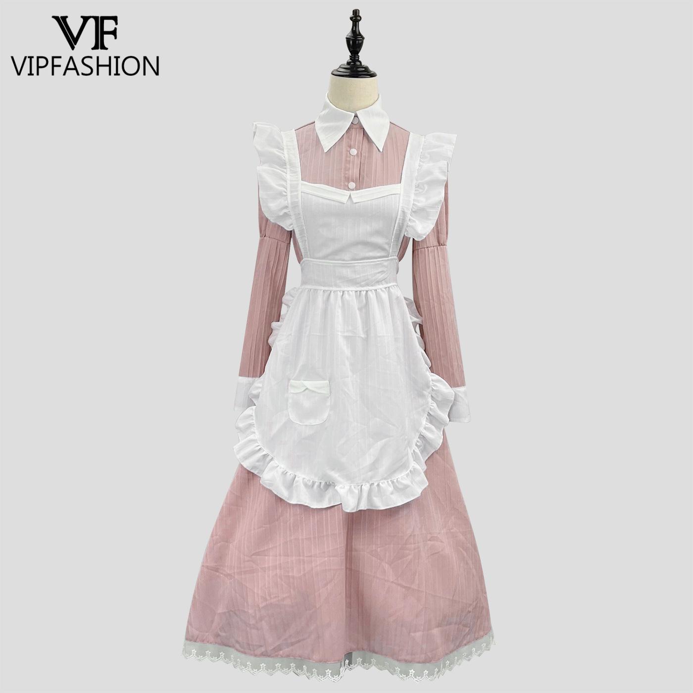 VIP ファッションビクトリア朝のメイドドレスロリータコスプ - Embellish Knit のレビューと価格