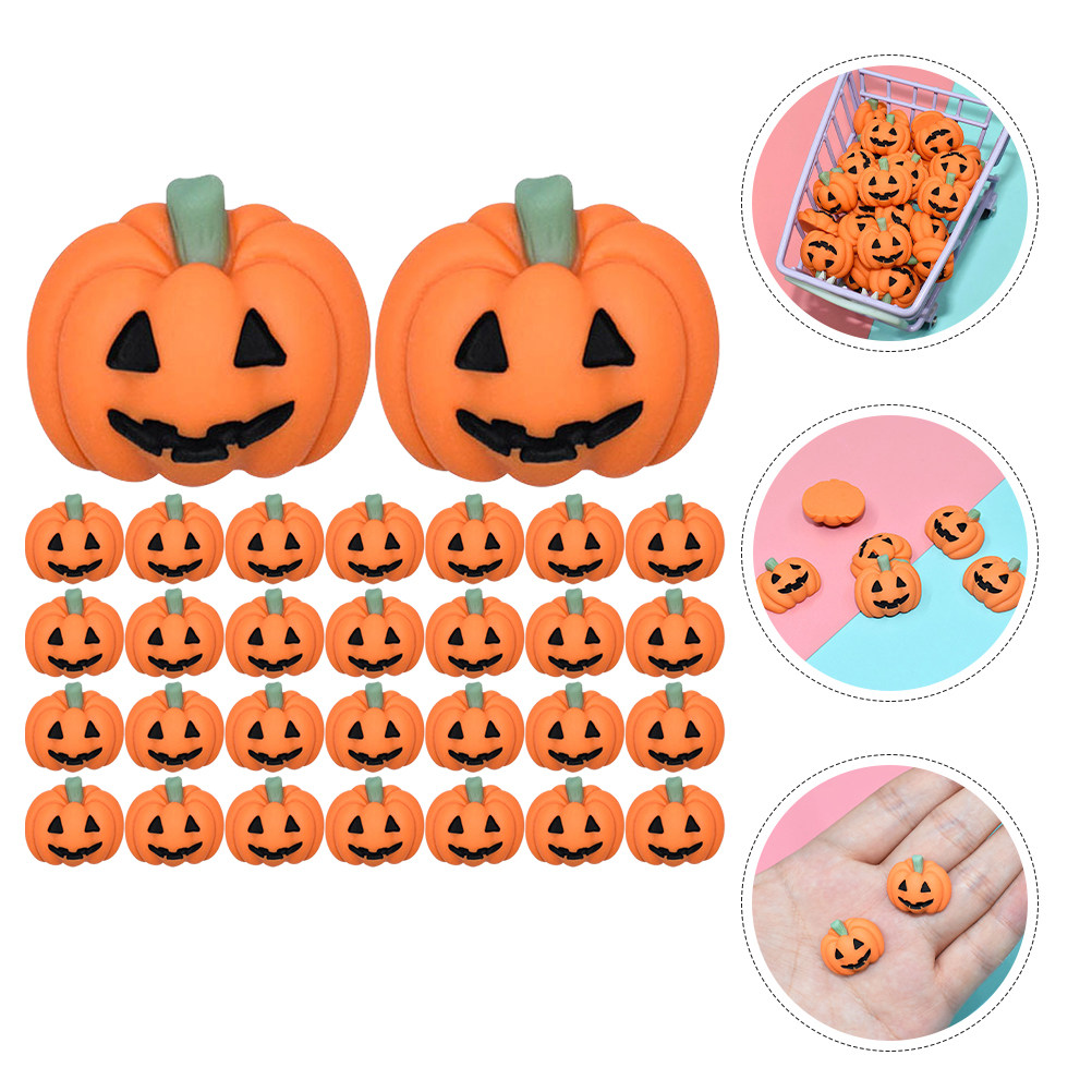 50個入りミニ樹脂製パンプキンチャーム、DIYパンプキンデコ - Craft Embellishment のレビューと価格